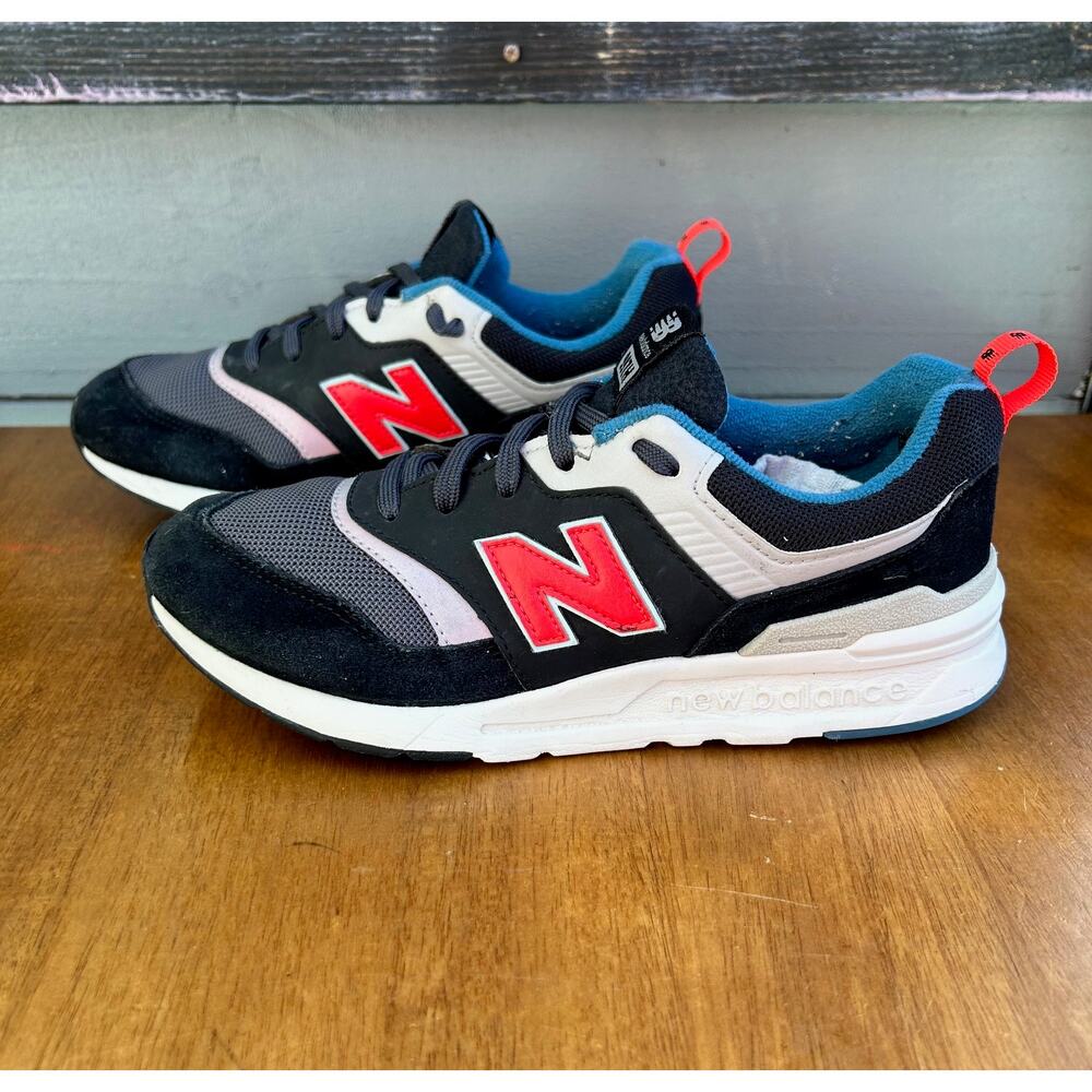 New Balance 997H Kids 5.5 Black Red Sneakers GR997HAI Youth Shoes